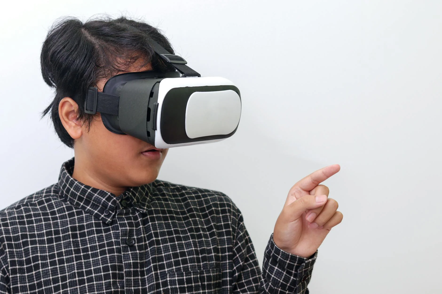Apple Vision Pro spatial computing headset worn by user 2026